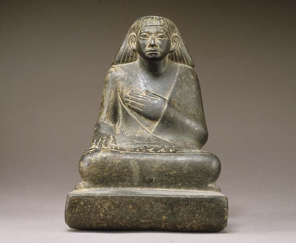 Statuette of Khnumhotep Receiving Offerings