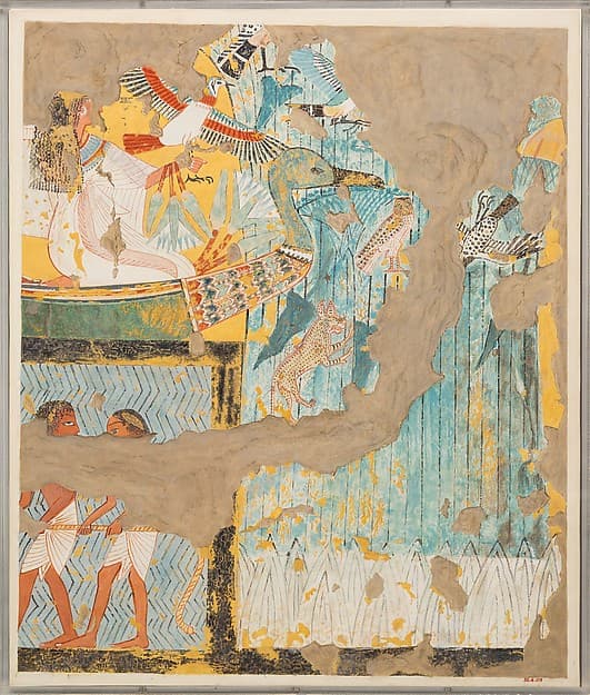 Fishing and Fowling, Tomb of Ipuy, by Nina de Garis Davies