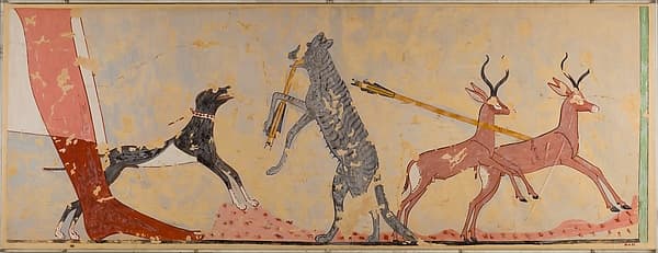 Hunting Scene, Tomb of Ineni, by Nina de Garis Davies