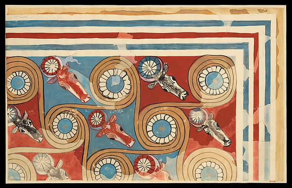Ceiling Decoration, Palace of Amenhotep III, by William J. Palmer-Jones