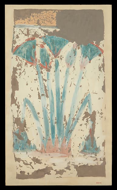 Clump of Papyrus, Palace of Amenhotep III, by William J. Palmer-Jones