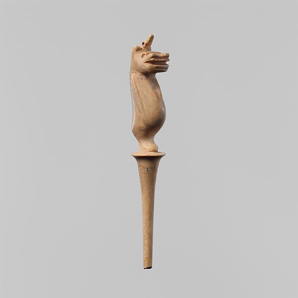 Hairpin with a Figure of a Hippopotamus