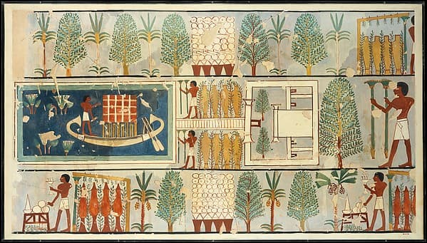 Funeral Ritual in a Garden, Tomb of Nakhtmin, by Charles K. Wilkinson