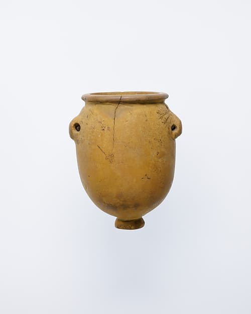 Footed jar with lug handles