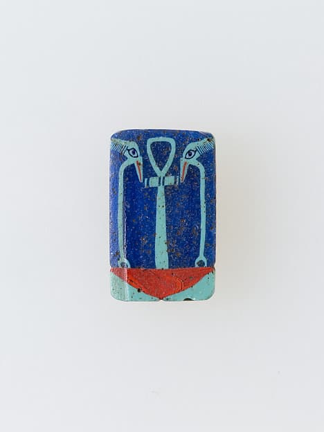 Inlay, ankh with was scepters
