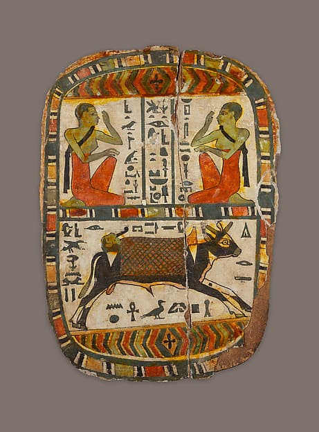 Footboard of Pakherenkhonsu's Cartonnage Case