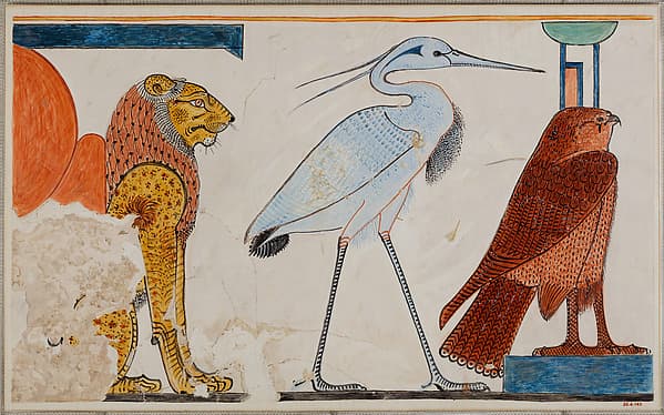 Vignette from the Book of the Dead, Tomb of Nefertari, by Nina de Garis Davies