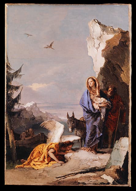 The Flight into Egypt, by Giovanni Battista Tiepolo
