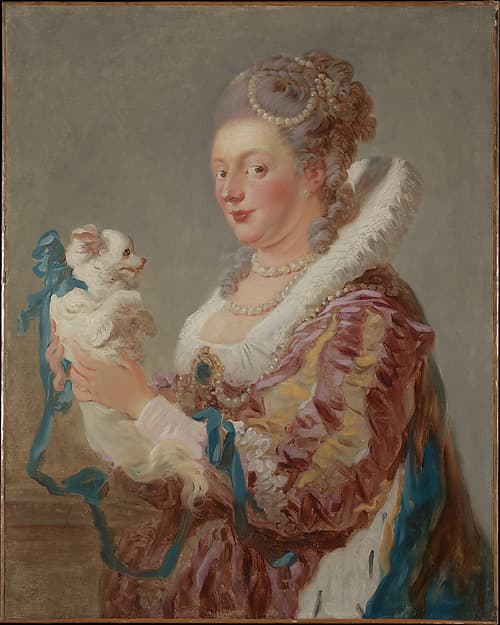 Marie Emilie Coignet de Courson (1716–1806) with a Dog, by Jean Honoré Fragonard