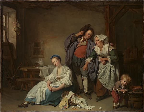 Broken Eggs, by Jean-Baptiste Greuze