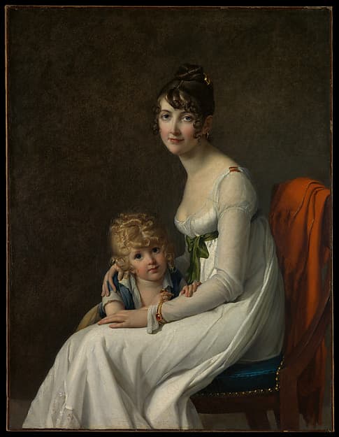 Madame Philippe Panon Desbassayns de Richemont (Jeanne Eglé Mourgue, 1778–1855) and Her Son, Eugène (1800–1859), by Marie Guillemine Benoist