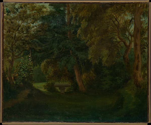 George Sand's Garden at Nohant, by Eugène Delacroix