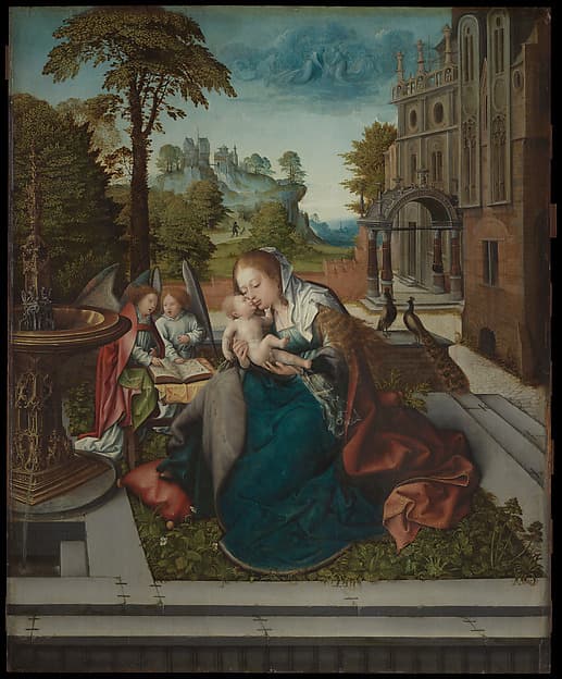 Virgin and Child with Angels, by Bernard van Orley