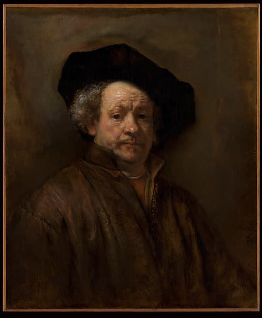 Self-Portrait, by Rembrandt (Rembrandt van Rijn)