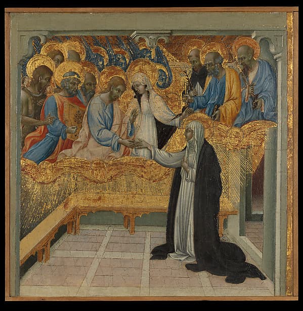 The Mystic Marriage of Saint Catherine of Siena, by Giovanni di Paolo (Giovanni di Paolo di Grazia)