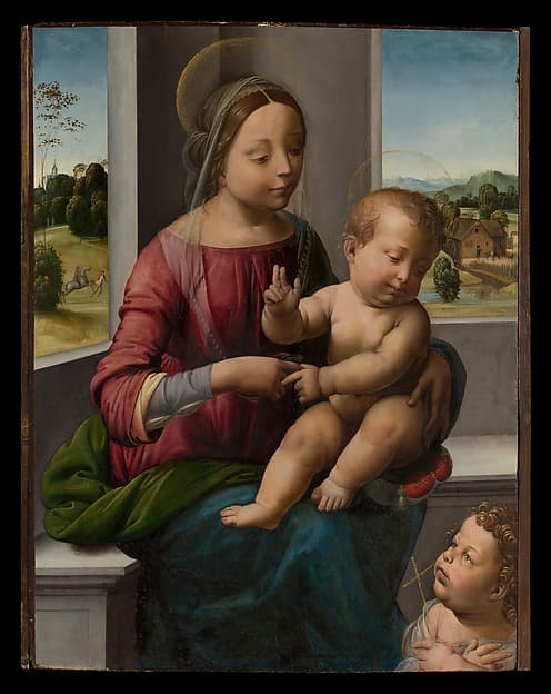 Madonna and Child with the Young Saint John the Baptist, by Fra Bartolomeo (Bartolomeo di Paolo del Fattorino)
