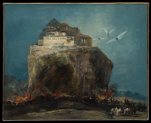 A City on a Rock, by Goya
