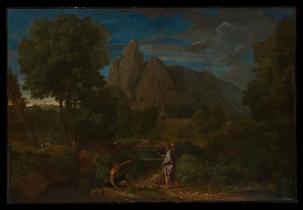 Mercury and Battus, by Francisque Millet