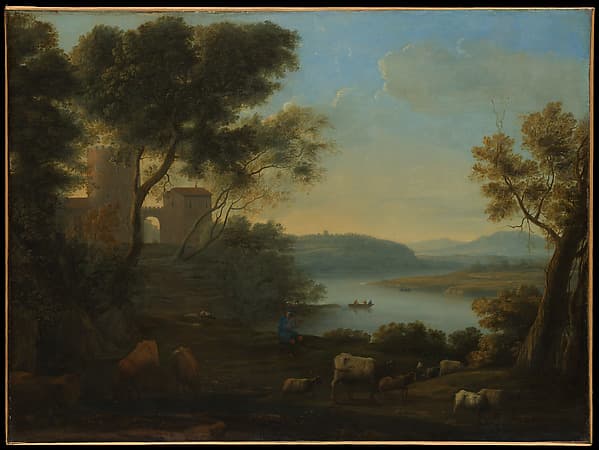 Pastoral Landscape: The Roman Campagna, by Claude Lorrain (Claude Gellée)