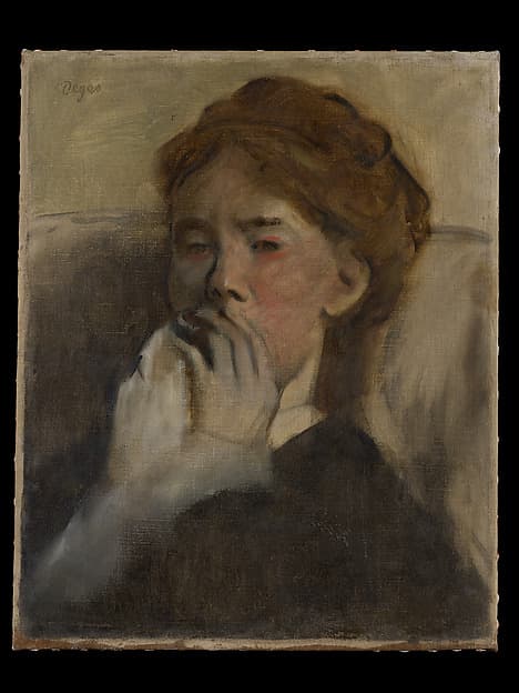 Young Woman with Her Hand over Her Mouth, by Edgar Degas