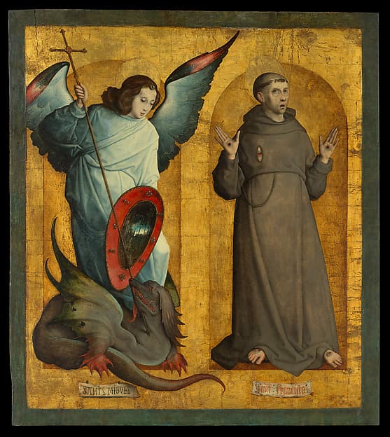 Saints Michael and Francis, by Juan de Flandes