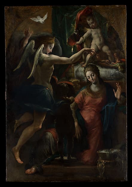 The Annunciation, by Girolamo Mazzola Bedoli