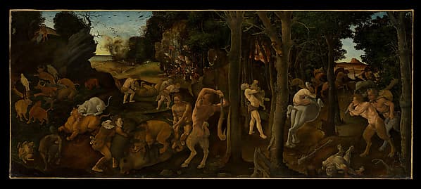 A Hunting Scene, by Piero di Cosimo (Piero di Lorenzo di Piero d'Antonio)