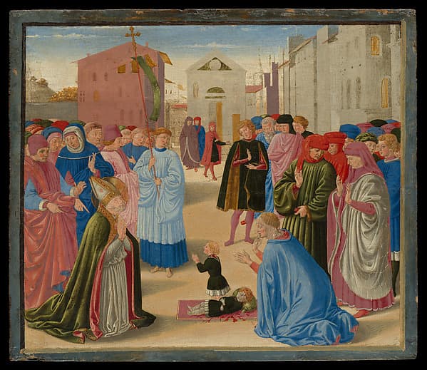 Saint Zenobius Resuscitating a Dead Child, by Benozzo Gozzoli (Benozzo di Lese di Sandro)