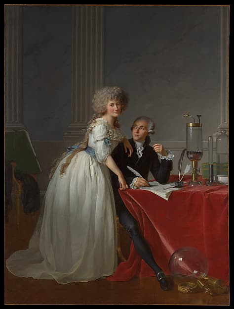 Antoine Laurent Lavoisier (1743–1794) and Marie Anne Lavoisier (Marie Anne Pierrette Paulze, 1758–1836), by Jacques Louis David