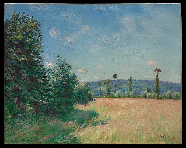 Sahurs Meadows in Morning Sun, by Alfred Sisley