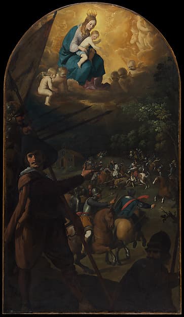 Battle between Christians and Muslims at El Sotillo, by Francisco de Zurbarán