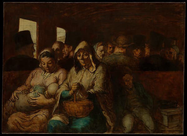 The Third-Class Carriage, by Honoré Daumier