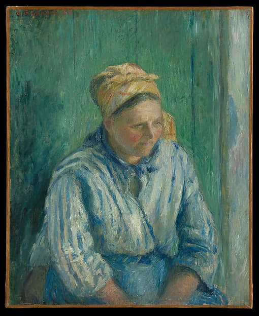 Washerwoman, Study, by Camille Pissarro