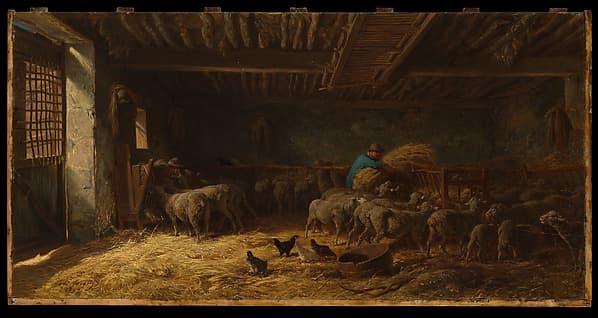 The Sheepfold, by Charles Jacque