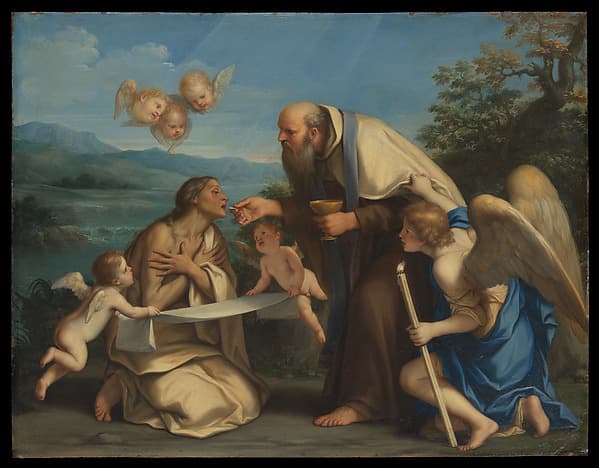 The Last Communion of Saint Mary of Egypt, by Marcantonio Franceschini