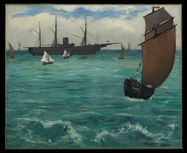 The "Kearsarge" at Boulogne, by Edouard Manet