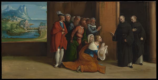 Saint Nicholas of Tolentino Reviving a Child, by Garofalo (Benvenuto Tisi da Garofalo)
