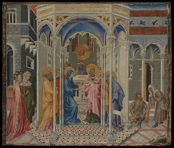 The Presentation of Christ in the Temple, by Giovanni di Paolo (Giovanni di Paolo di Grazia)