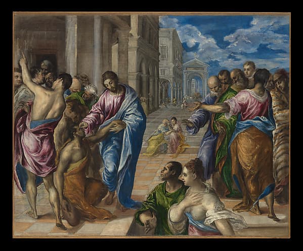 Christ Healing the Blind, by El Greco (Domenikos Theotokopoulos)