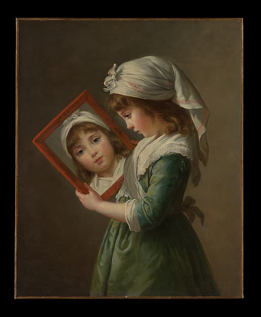 Julie Le Brun (1780–1819) Looking in a Mirror, by Elisabeth Louise Vigée Le Brun