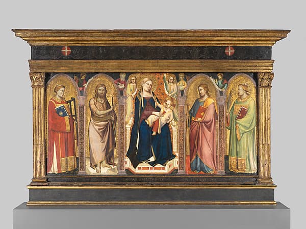 Madonna and Child Enthroned with Saints, by Taddeo Gaddi