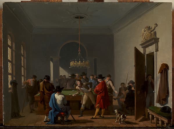 The Billiard Room, by Nicolas Antoine Taunay