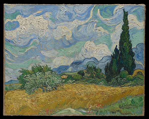 Wheat Field with Cypresses, by Vincent van Gogh