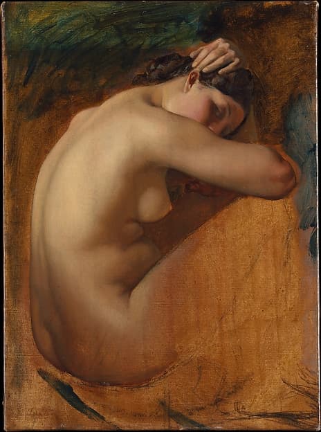 Study of a Female Nude, by Henri Lehmann