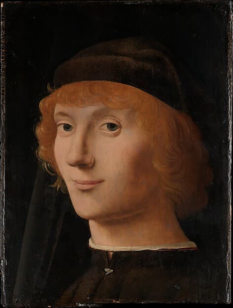 Portrait of a Young Man, by Antonello da Messina (Antonello di Giovanni d'Antonio)