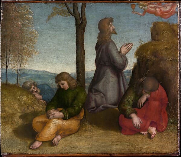 The Agony in the Garden, by Raphael (Raffaello Sanzio or Santi)