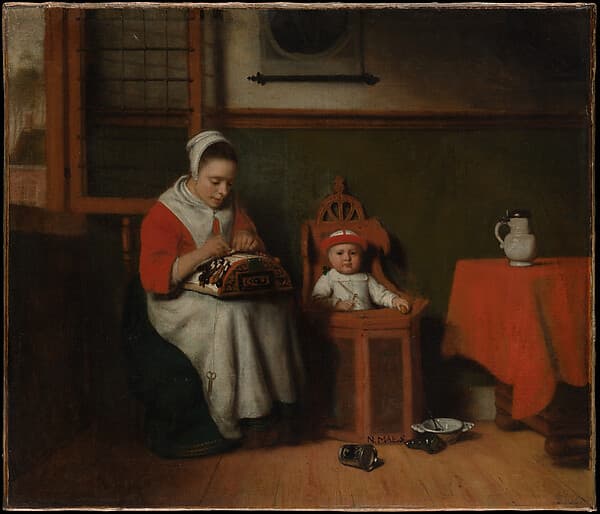 The Lacemaker, by Nicolaes Maes