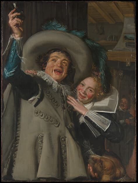 Young Man and Woman in an Inn, by Frans Hals