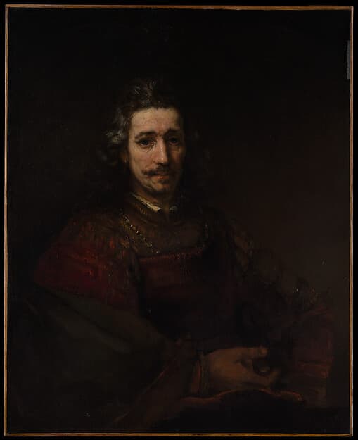 Man with a Magnifying Glass, by Rembrandt (Rembrandt van Rijn)