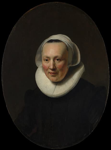 Portrait of a Woman, by Rembrandt (Rembrandt van Rijn)